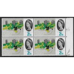 1964 Sg 651a 2½d Geographical Congress &#039;Short Line Under 2½d&#039; Error