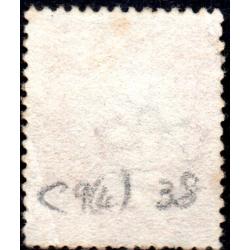 1857 C9 (4) 1d pale rose &#039;JF&#039; Plate 38 with Numeral Cancel Good to Fine Used