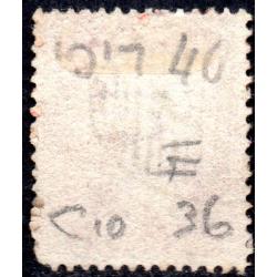 1857 Sg 40 C10 1d red-brown &#039;NB&#039; Plate 36 with Numeral Cancellation Good Used